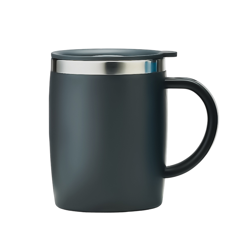 Tasse de bureau à paroi double avec poignée de transport