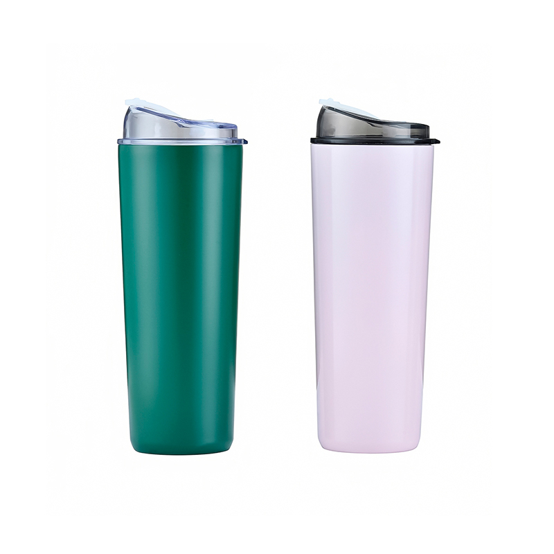 Tasse à vide isolée avec couvercle à pression