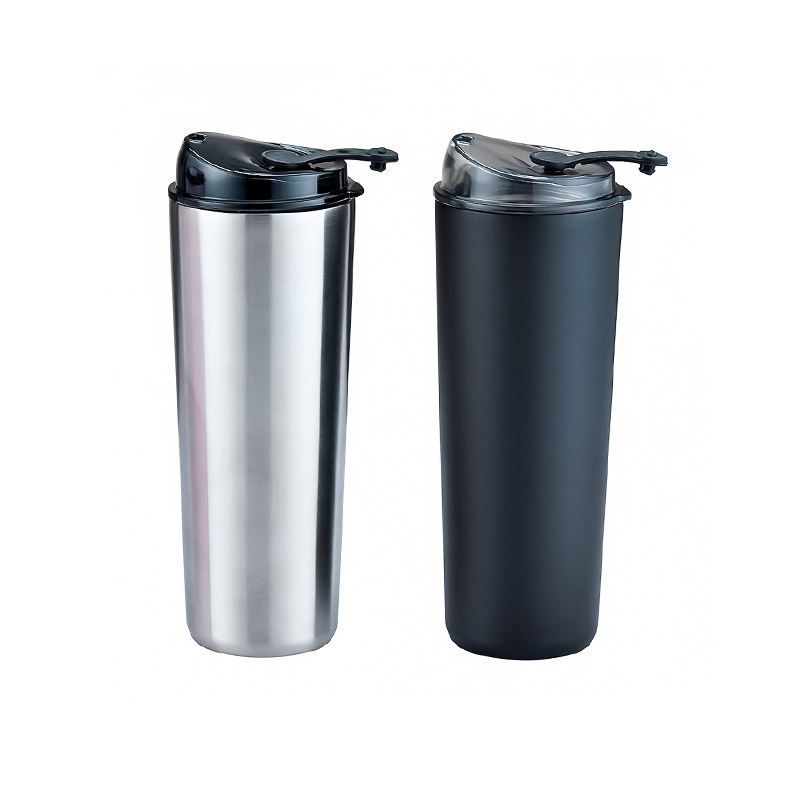 Tasse à vide isolée avec couvercle à pression