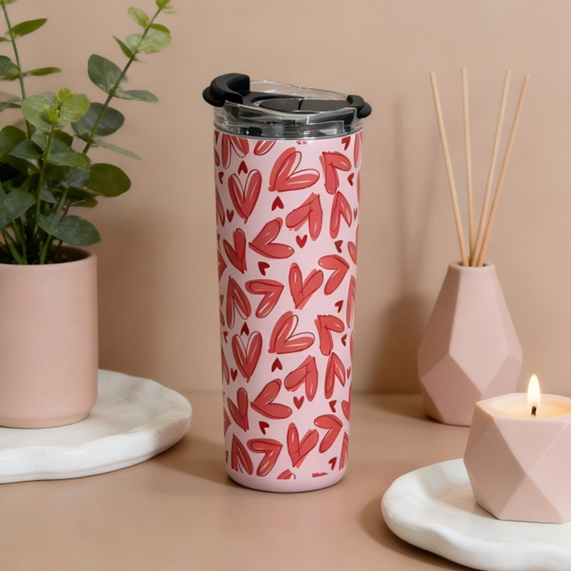 Tasse sous vide 2 en 1 avec couvercle en paille